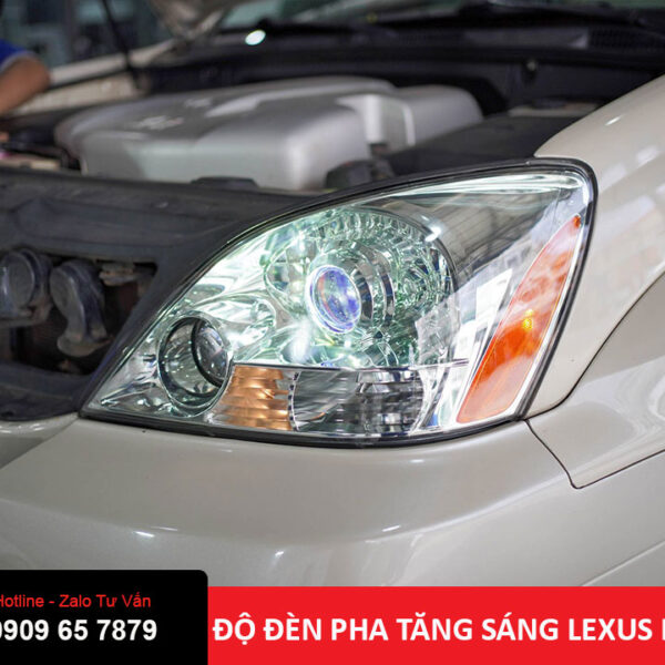 Độ đèn pha tăng sáng cho Lexus LX470