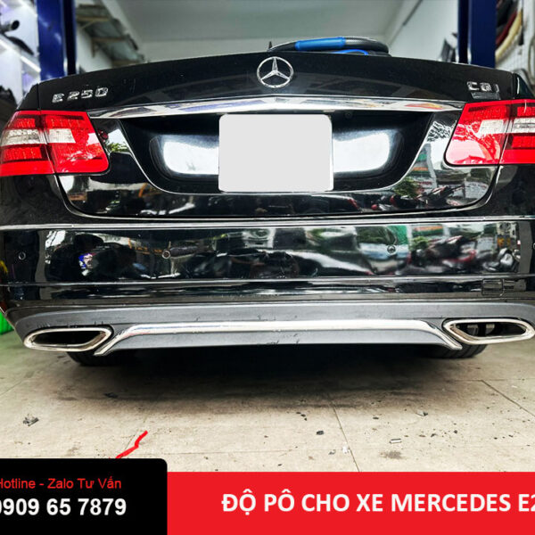 Độ pô cho xe Mercedes E250