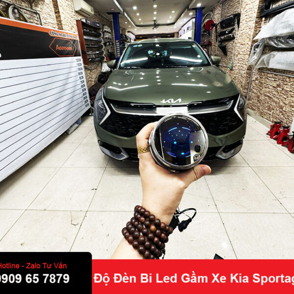 Độ đèn bi led gầm Kia Sportage
