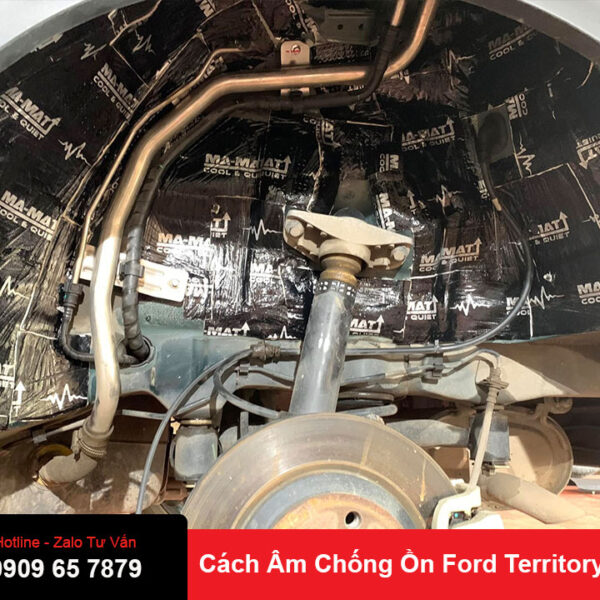 Cách âm chống ồn xe Ford Territory