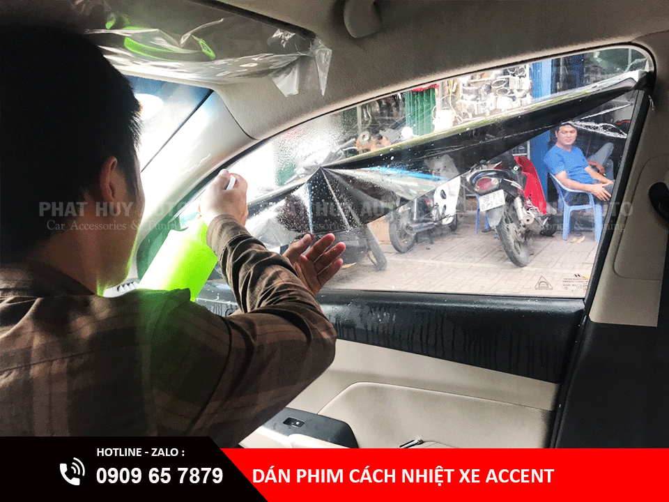 Dán phim cách nhiệt Hyundai Accent