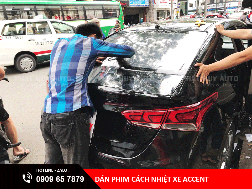 Dán phim cách nhiệt Hyundai Accent