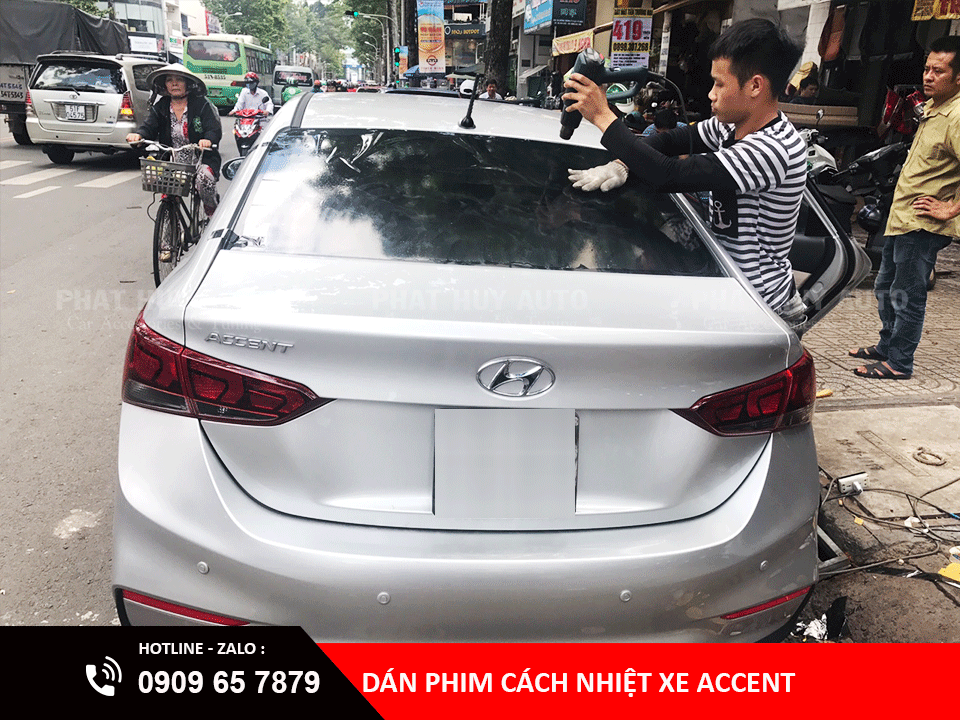 Dán phim cách nhiệt Hyundai Accent