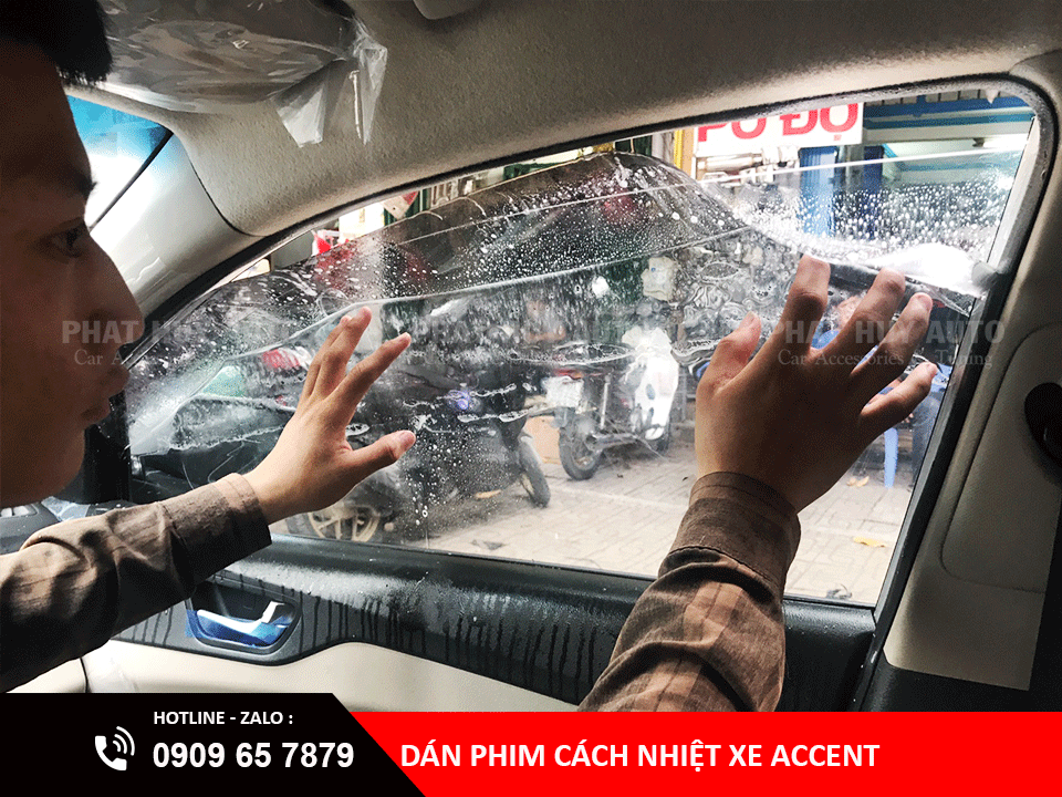 Dán phim cách nhiệt Hyundai Accent