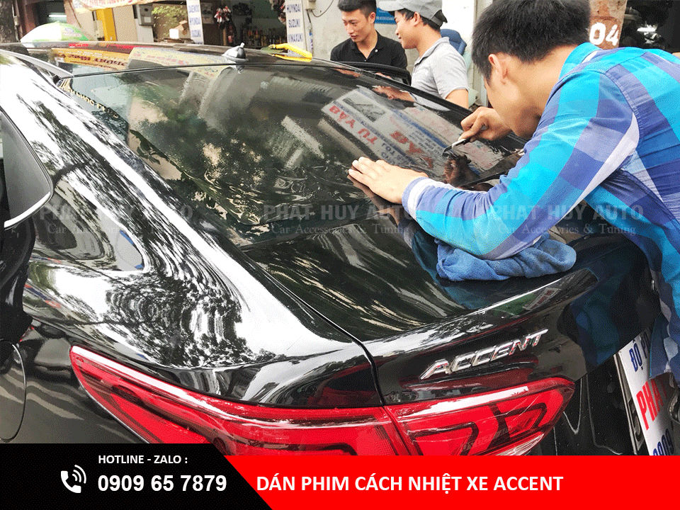 Dán phim cách nhiệt Hyundai Accent